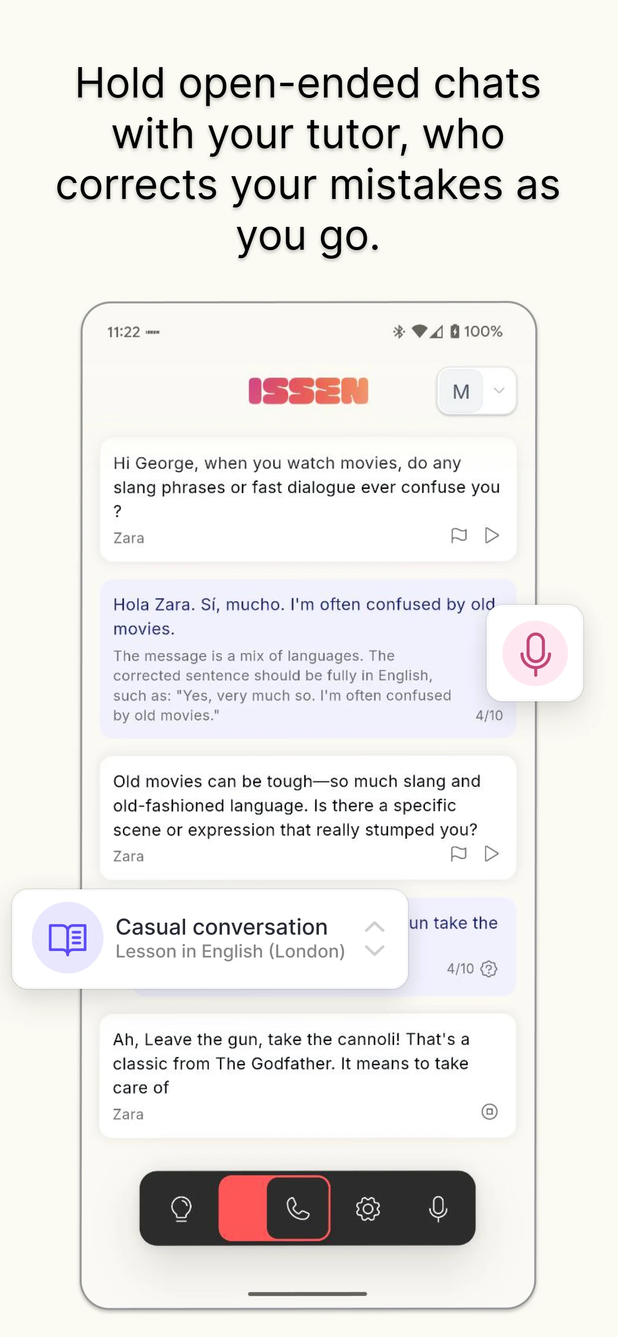 ISSEN: Language Voice Tutor screenshot