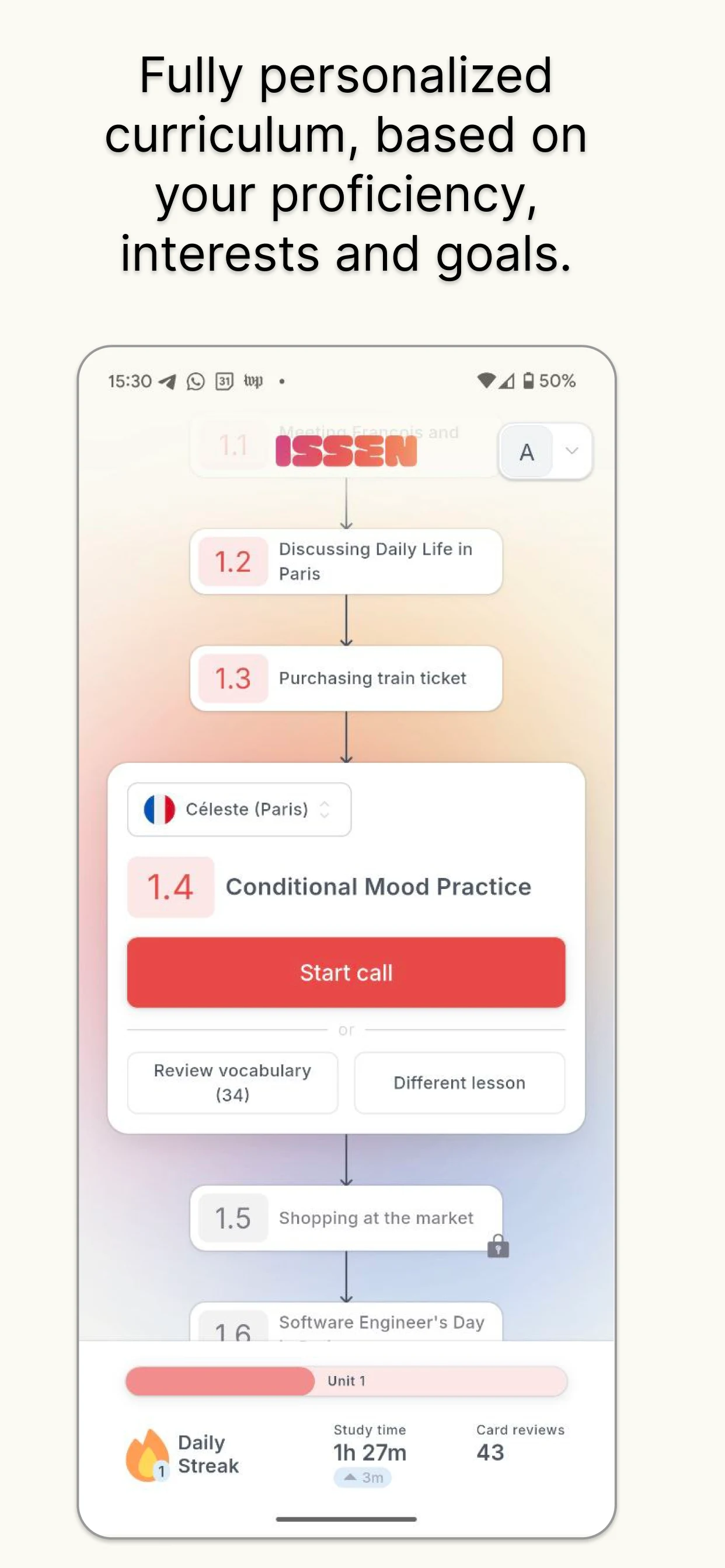 ISSEN: Language Voice Tutor screenshot